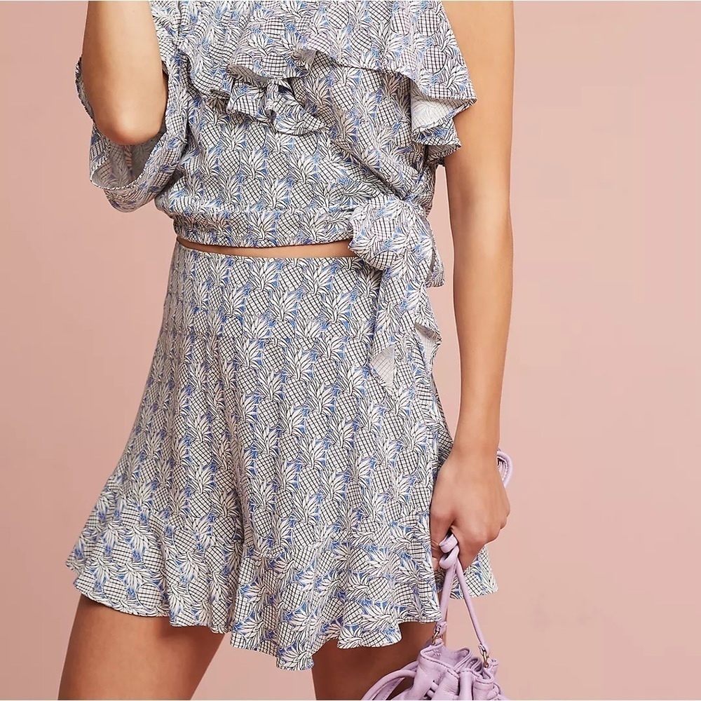 Anthropologie Maeve Pineapple Shorts